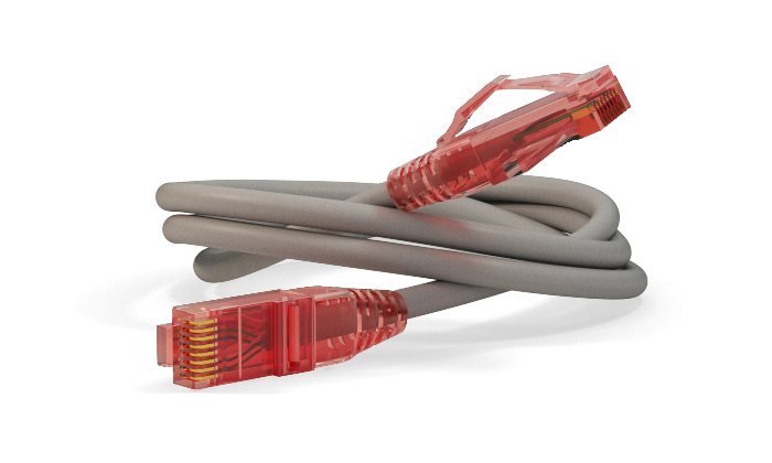 Hyperline PC-LPM-UTP-RJ45-RJ45-C5e-1M-LSZH-GY