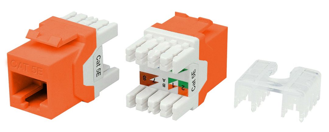 Hyperline KJ8-8P8C-C5e-180-OR