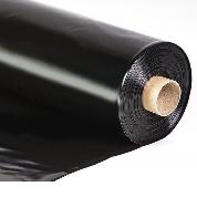 Пленка п/эт 150мкм ( 50м) черная 1,5м. рукавом