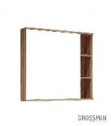 Шкаф-зеркало Форта 80 см - роскошная текстура и натуральный цвет дуба придают зеркалу сочетание совр