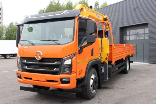 Автомобиль DAYUN CGC1120D грузовой бортовой с КМУ XCMG SQS 125-4