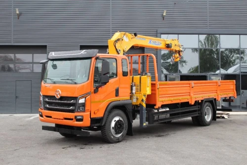 Автомобиль DAYUN CGC1120D грузовой бортовой с КМУ XCMG SQS 125-4