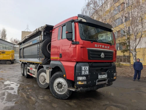 Самосвал SITRAK 8x4 24 диаметр колес