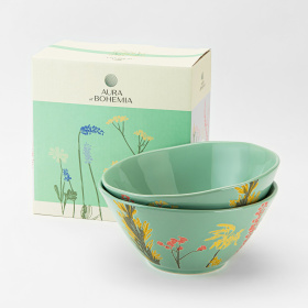Набор салатников "Color of Spring" 16 см, 2 шт, зеленый