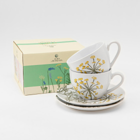 Кофейные пары "Color of Spring" 2 чашки 150 мл 2 блюдца