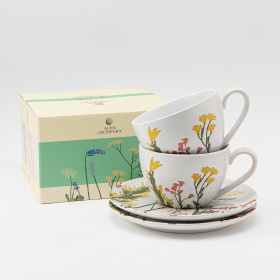 Чайные пары "Color of Spring" 2 чашки 275 мл и 2 блюдца