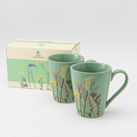 Кружки "Color of Spring", 2 шт, 350 мл, зеленый