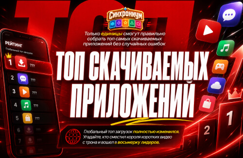 Аркада — Только единицы смогут правильно собрать топ самых скачиваемых приложений без случайных ошибок