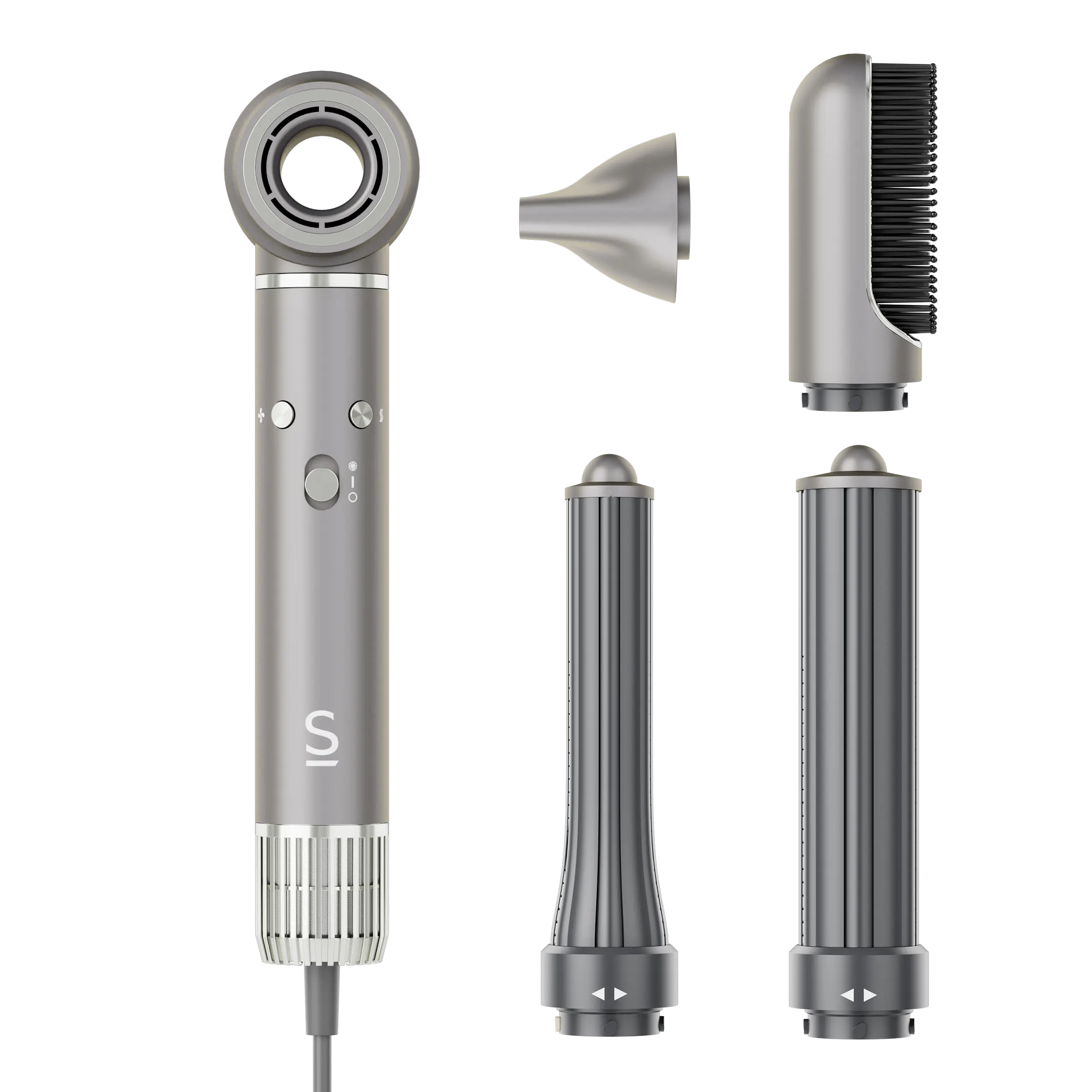 Стайлер для волос Stoewer Hair Bliss Wave Platinum Shadow (серебристый)