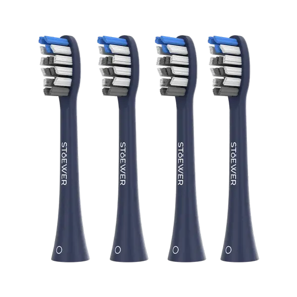 Насадки классические для электрической зубной щетки Stoewer SoniBrush M5, 4 шт. (Blue)