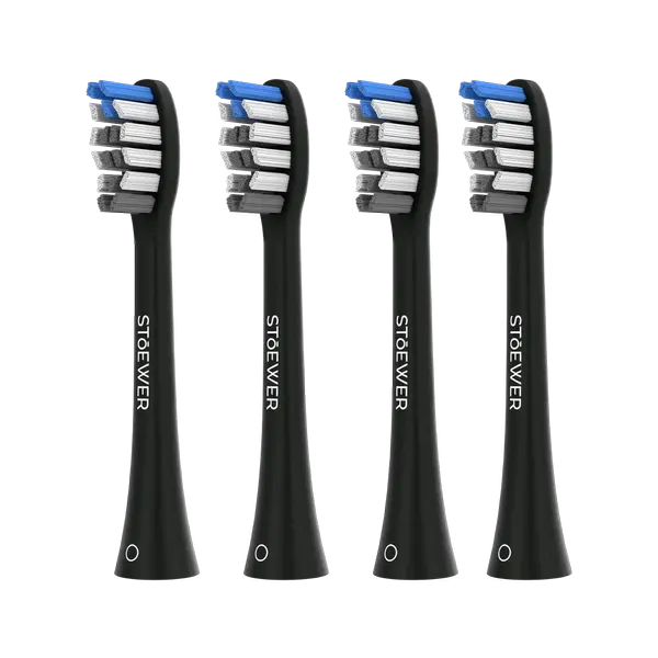 Насадки классические для электрической зубной щетки Stoewer SoniBrush M5, 4 шт. (Black)