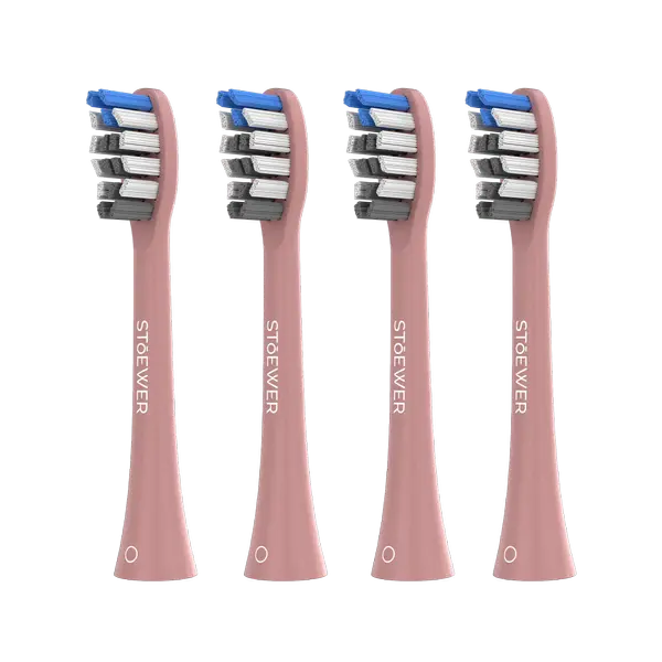 Насадки классические для электрической зубной щетки Stoewer SoniBrush M5, 4 шт. (Pink)