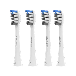 Сменные насадки для электрической зубной щетки Stoewer SoniBrush M4, 4 шт. (White) - миниатюра 3