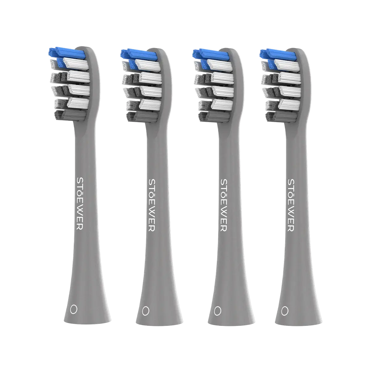 Насадки классические для электрической зубной щетки Stoewer SoniBrush M5, 4 шт. (Gray)