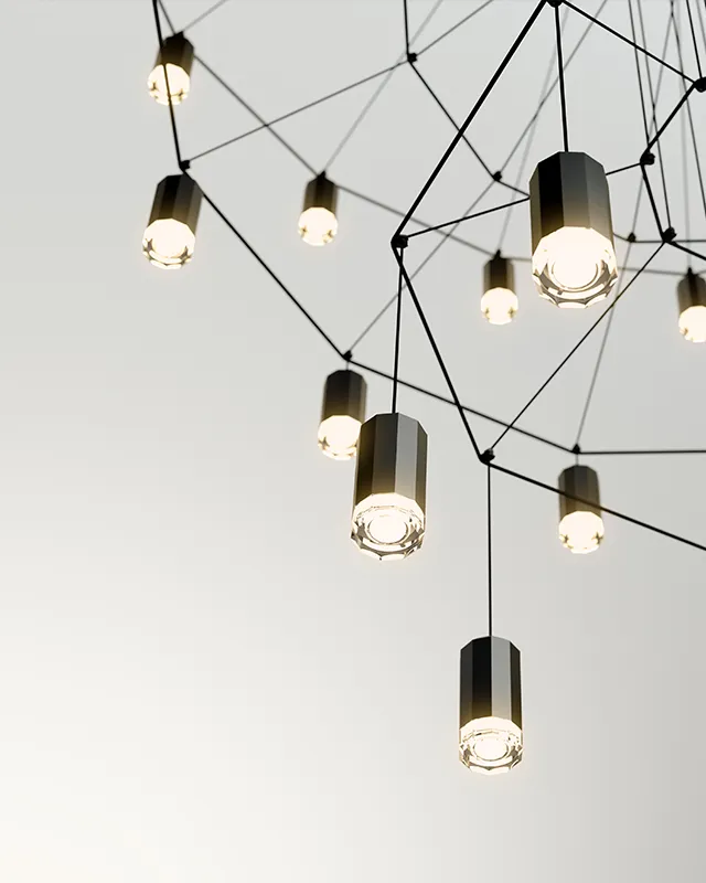 Wireflow Chandelier chandelier Vibia — фото 2