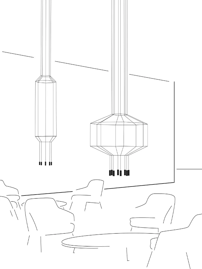 Wireflow pendant lamp Vibia — фото 6