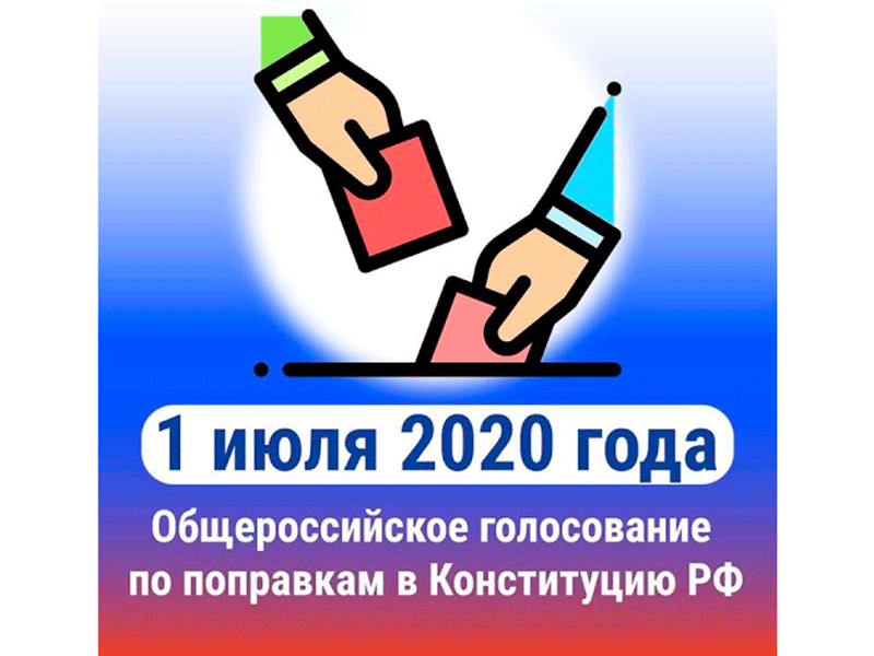 1 июля 2020 года - Общероссийское голосование по поправкам в Конституцию РФ