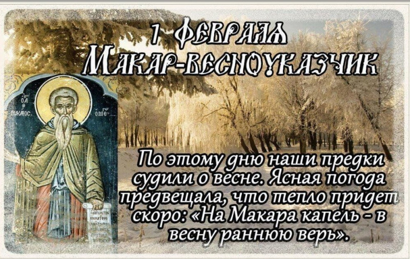 Макарьев день, Макар – весноуказчик: что нужно сделать 1 февраля, чтобы запастись здоровьем на весь год?