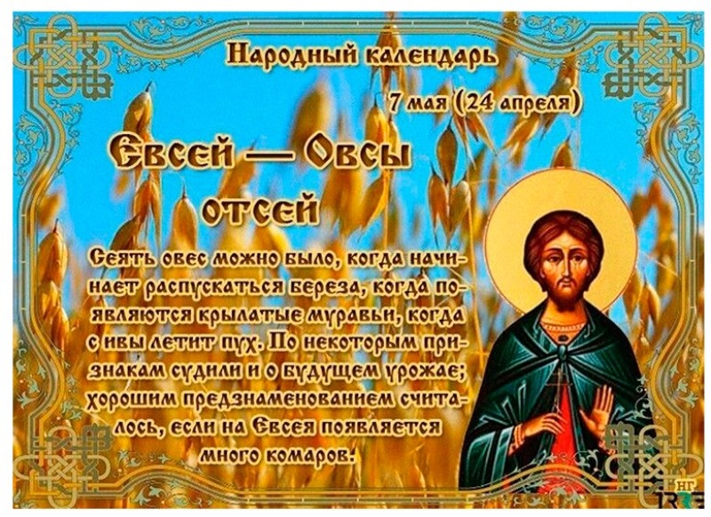 Евсей— овсы отсей: почему 7 мая нельзя предаваться грусти и унынию?