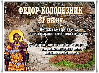 Федор Колодезник: что принесет пользу 21 июня?