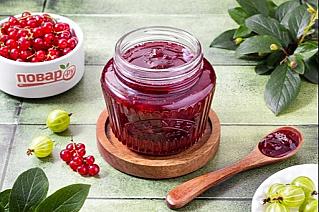 Варенье из крыжовника и красной смородины