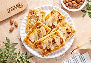 Слойки с грушами и орехами
