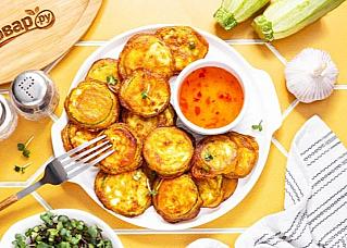 Кабачки в кляре с чесноком