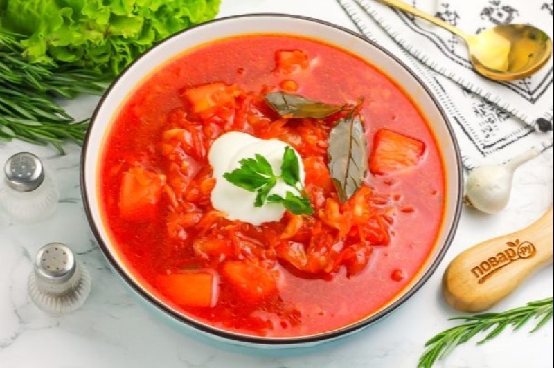 Очень вкусный борщ