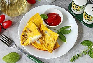 Яичница с курицей