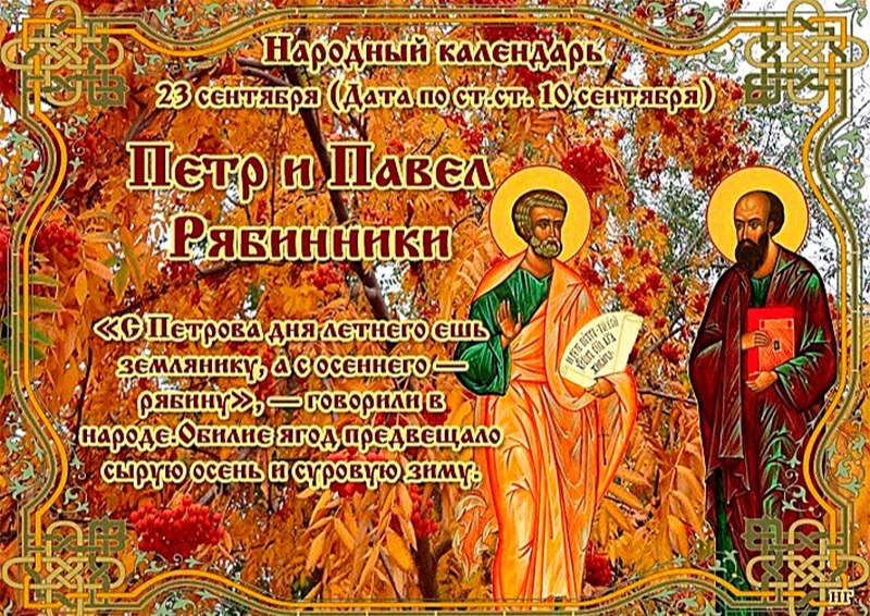 Петр и Павел Рябинники: о чем 23 сентября может рассказать рябина и собственная интуиция?