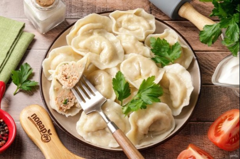 Пельмени с рыбой