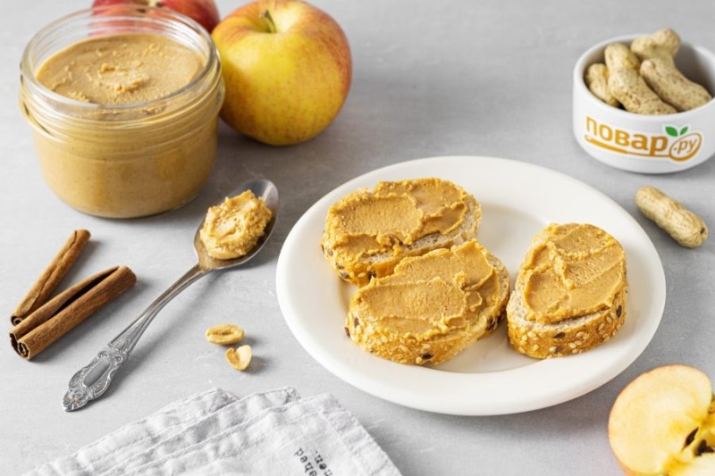 Яблочно-арахисовая паста