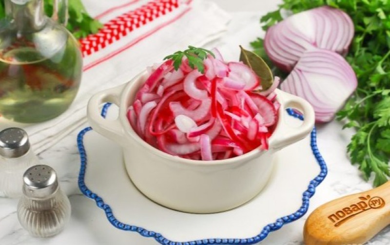 Лук маринованный быстрый