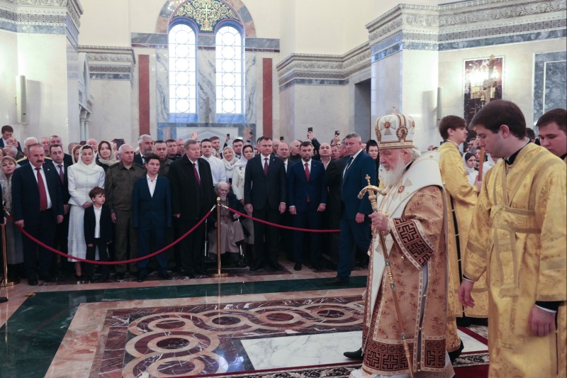 Патриарх Кирилл освятил в Ростове-на-Дону главный храм Южного военного округа