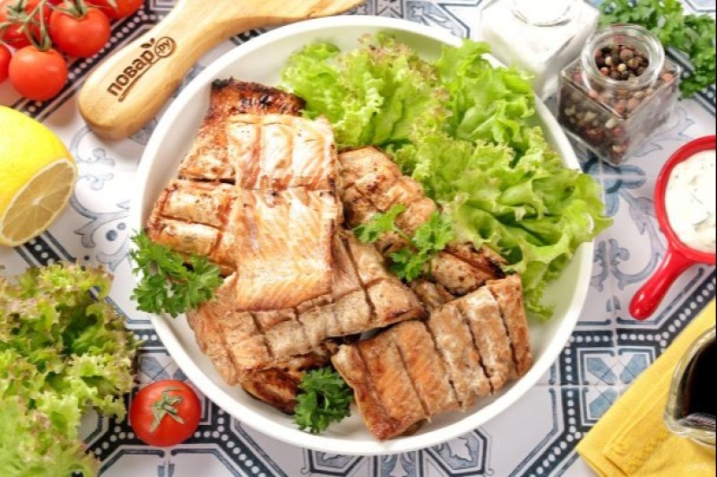 Горбуша на гриле