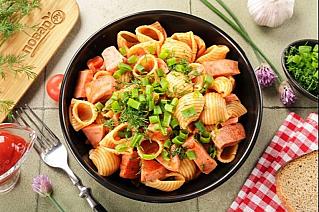 Паста с колбасой