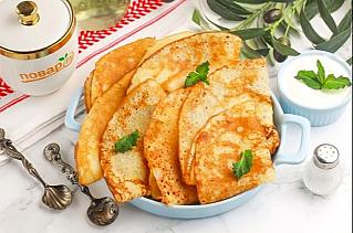 Ажурные блины на молоке