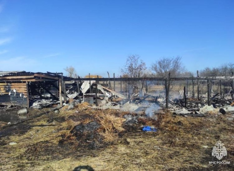 Доильный аппарат стал причиной крупного пожара в Советском районе