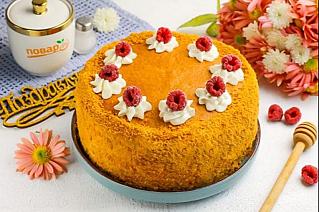 Заварной медовый торт