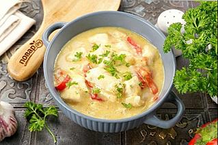 Фрикасе из курицы со сметаной