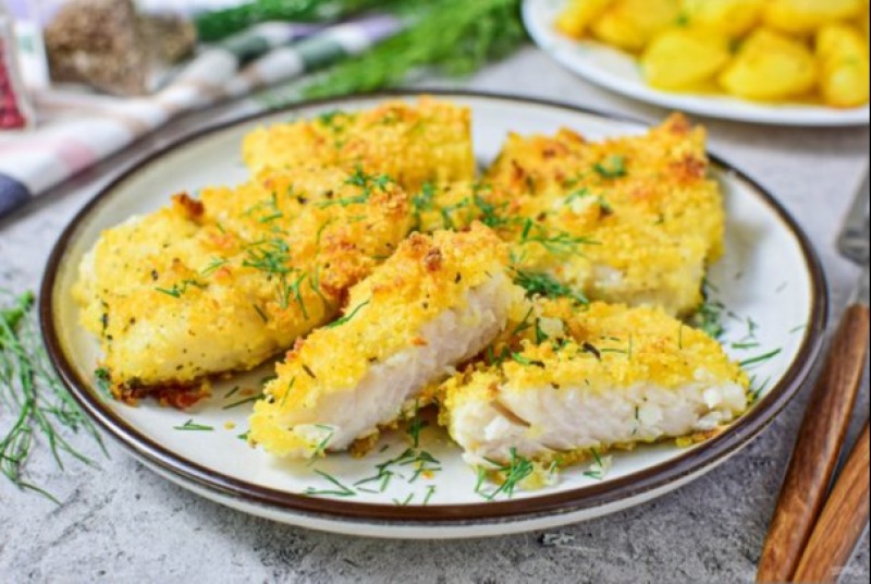 Судак запеченный