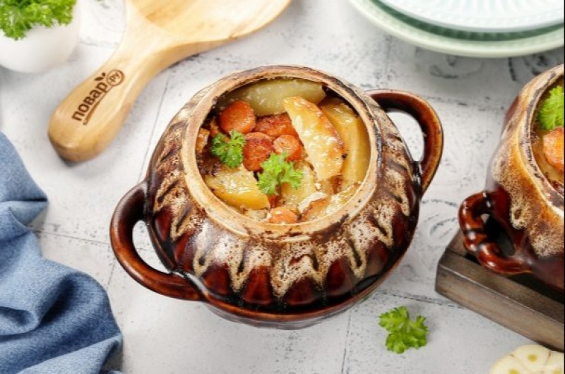 Картофель в горшочках