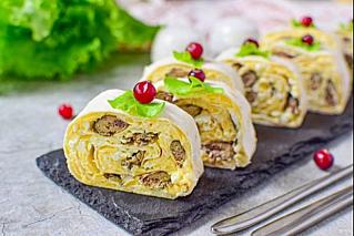 Лаваш со шпротами