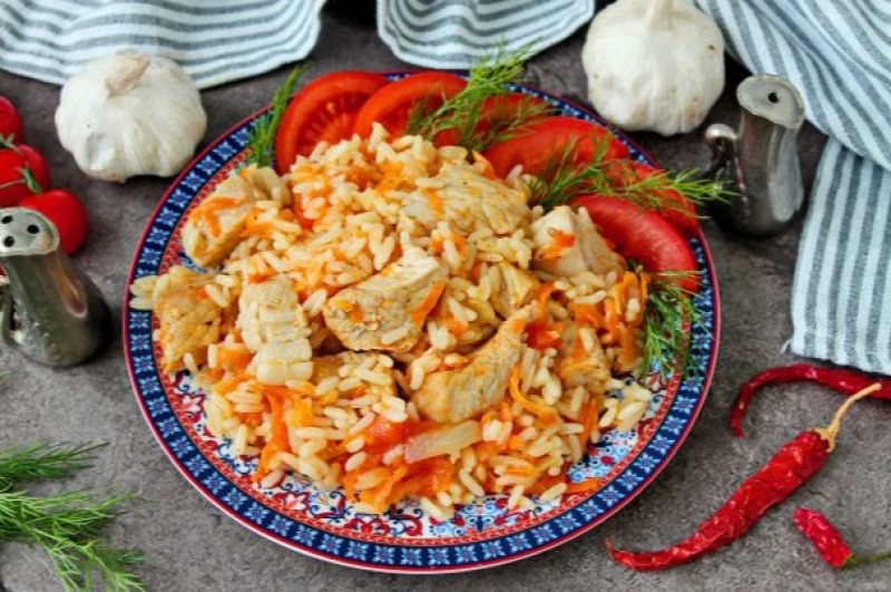 Рис с мясом в мультиварке