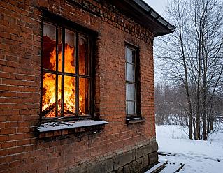 В Ростовской области из-за «буржуйки» сгорели гараж, автомобиль и часть дома