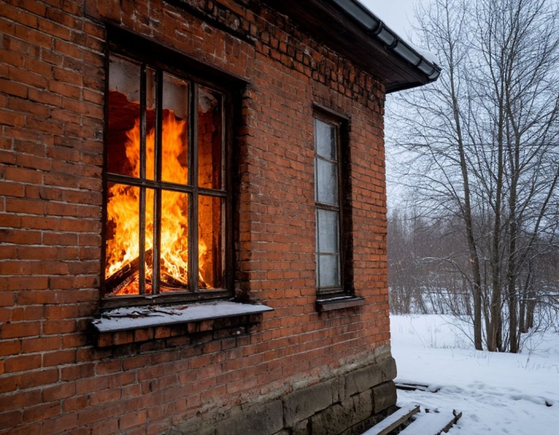 В Ростовской области из-за «буржуйки» сгорели гараж, автомобиль и часть дома
