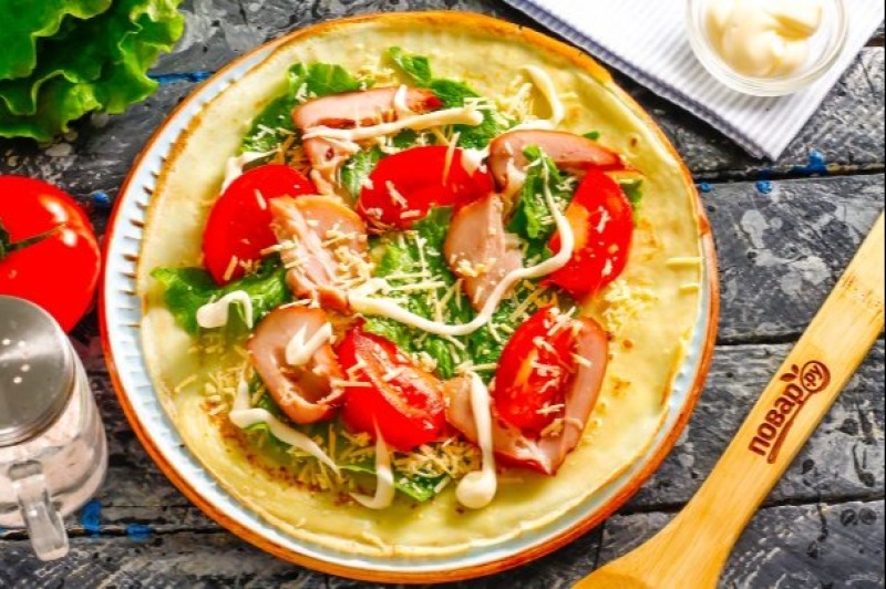 Блины "Цезарь"