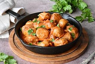 Рыбные "Польпетте" в соусе с овощами