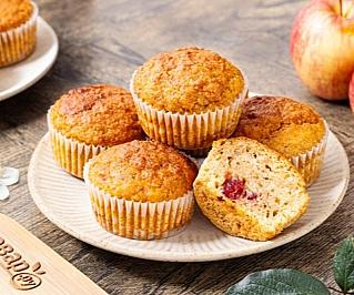 Постные яблочные кексы