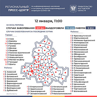 367 человек заболели на Дону